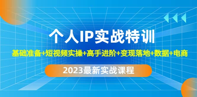 2023个人IP实战特训：基础准备+短视频实操+高手进阶+变现落地+数据+电商-创途网