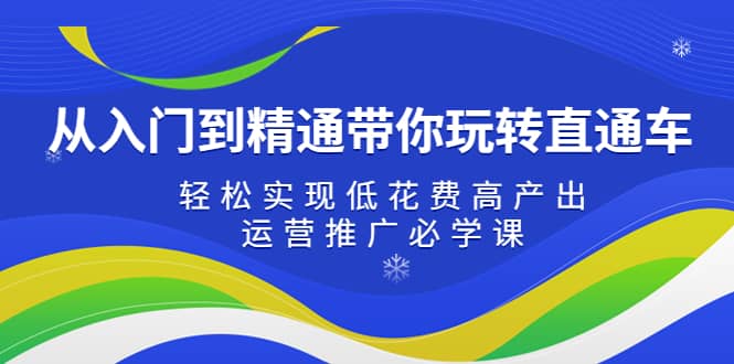 从入门到精通带你玩转直通车：轻松实现低花费高产出，35节运营推广必学课-创途网