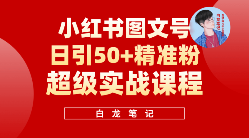 小红书图文号日引50+精准流量，超级实战的小红书引流课，非常适合新手-创途网