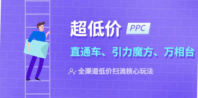 2023超低价·ppc—“直通车、引力魔方、万相台”全渠道·低价扫流核心玩法-创途网