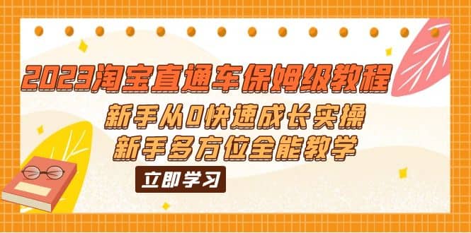 2023淘宝直通车保姆级教程：新手从0快速成长实操，新手多方位全能教学-创途网