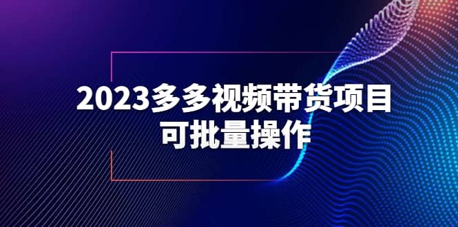 2023多多视频带货项目，可批量操作【保姆级教学】-创途网