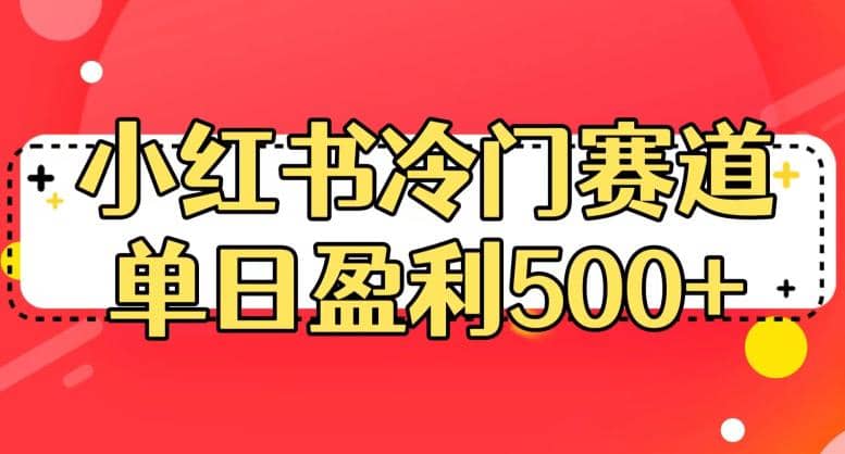 小红书冷门赛道，单日盈利500+【揭秘】-创途网