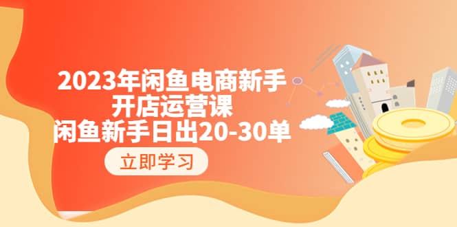2023年闲鱼电商新手开店运营课：闲鱼新手日出20-30单（18节-实战干货）-创途网