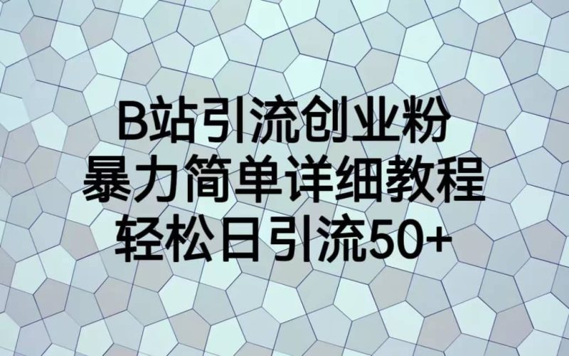 B站引流创业粉,暴力简单详细教程,轻松日引流50+-创途网