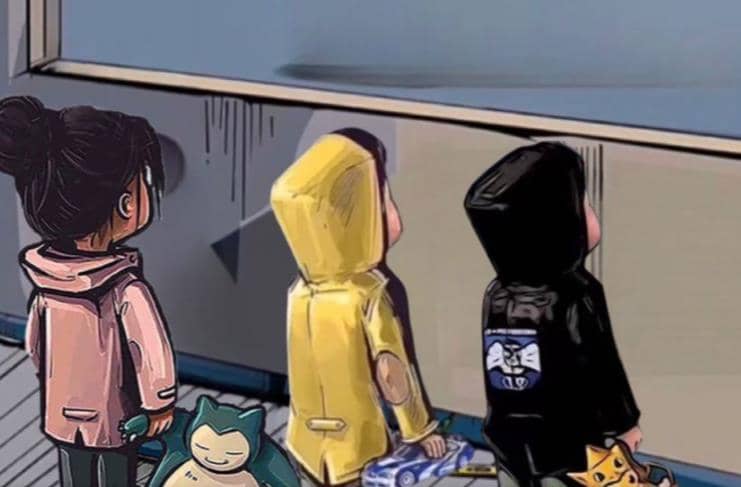 橱窗看车男孩汽车头像制作项目-创途网