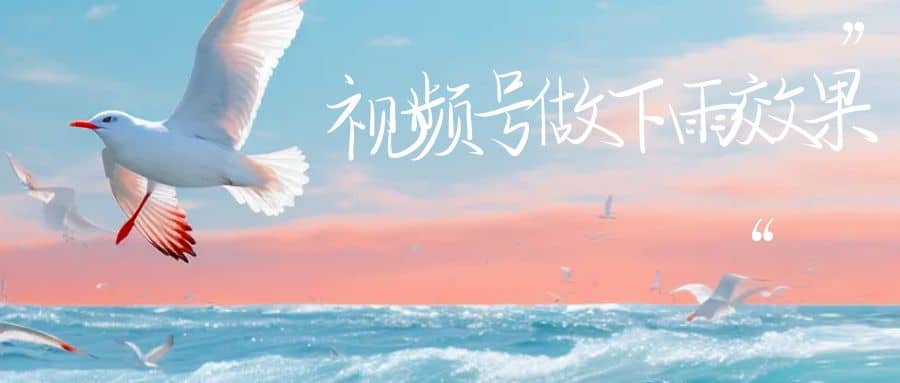 视频号做下雨视频一个账号一周涨粉10W+年入100w-创途网
