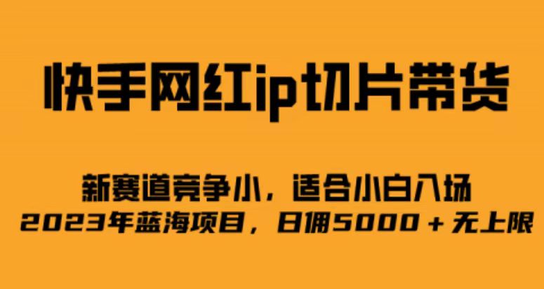 快手网红ip切片新赛道，竞争小事，适合小白 2023蓝海项目-创途网