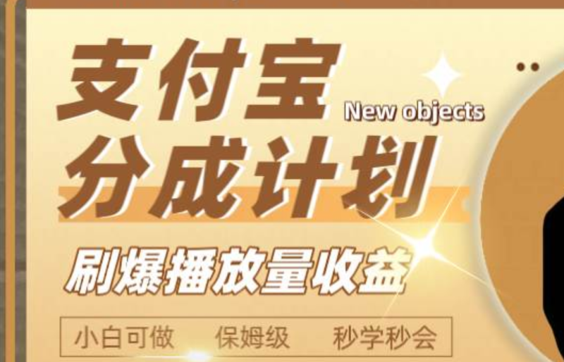 日入2000+的支付宝分成计划，刷爆播放量收益-创途网
