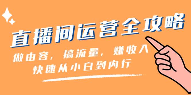 直播间-运营全攻略：做由容，搞流量，赚收入一快速从小白到内行（46节课）-创途网