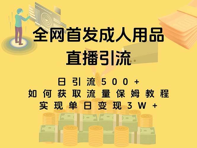 最新全网独创首发，成人用品直播引流获客暴力玩法，单日变现3w保姆级教程-创途网