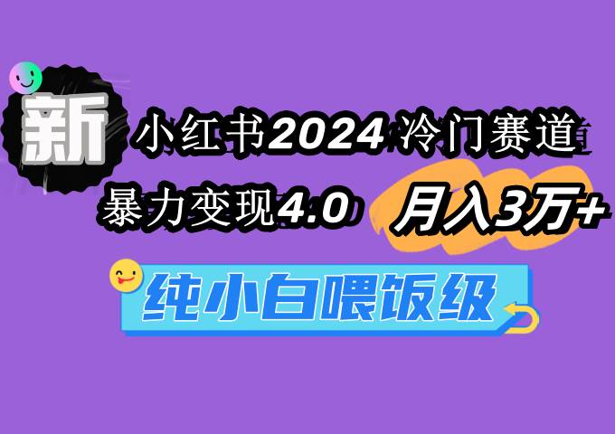 小红书2024冷门赛道 月入3万+ 暴力变现4.0 纯小白喂饭级-创途网