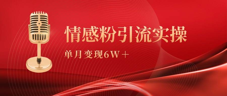 单月变现6w+，情感粉引流变现实操课-创途网
