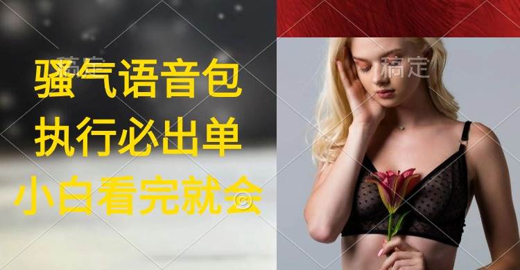 执行就出单，日入2000+，超火骚气语音包，小白看完课程就能马上实操-创途网