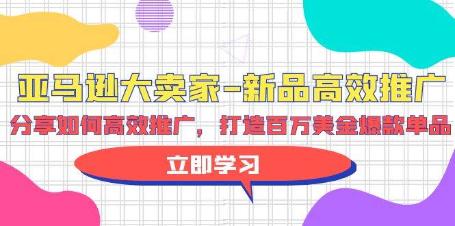亚马逊 大卖家-新品高效推广，分享如何高效推广，打造百万美金爆款单品-创途网