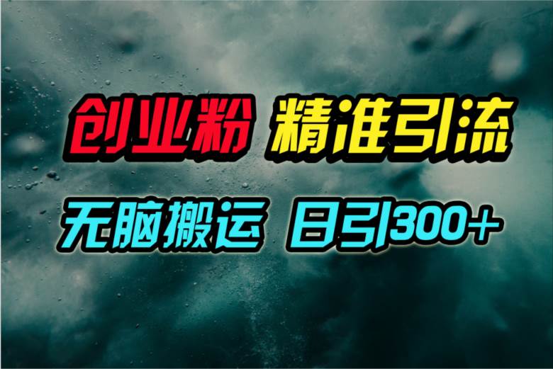 视频号纯搬运日引300+创业粉教程！-创途网
