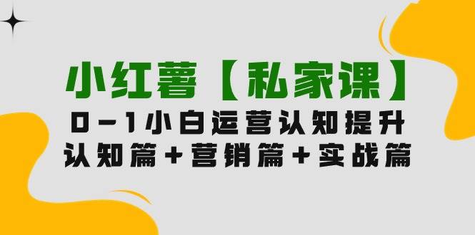 小红薯【私家课】0-1玩赚小红书内容营销，认知篇+营销篇+实战篇（11节课）-创途网