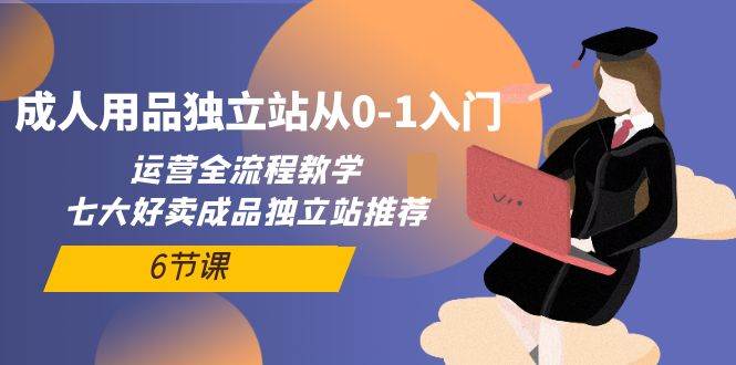 成人用品独立站从0-1入门，运营全流程教学，七大好卖成品独立站推荐-6节课-创途网