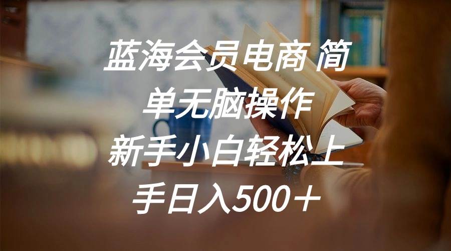 蓝海会员电商 简单无脑操作 新手小白轻松上手日入500＋-创途网
