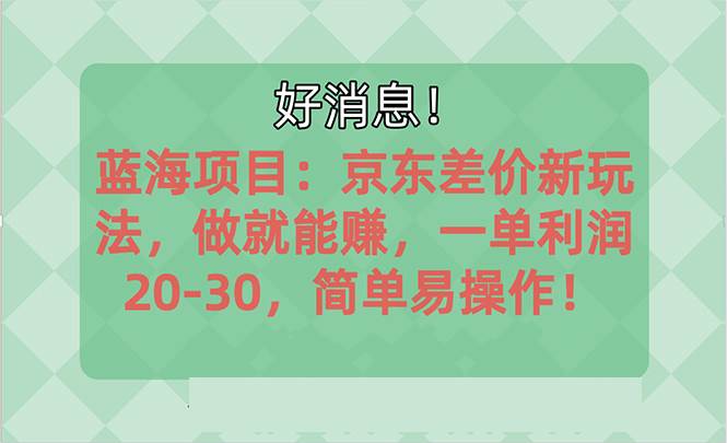 越早知道越能赚到钱的蓝海项目：京东大平台操作，一单利润20-30，简单…-创途网