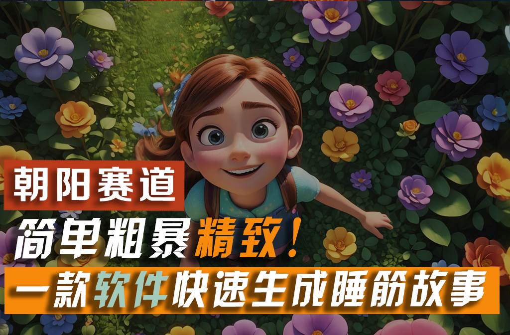 利用一款软件5分钟一条爆款睡前故事，简单粗暴精致！小白月入2w+-创途网
