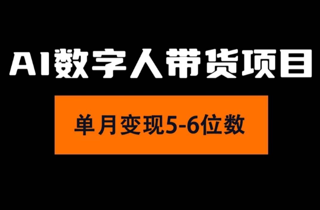 2024年Ai数字人带货，小白就可以轻松上手，真正实现月入过万的项目-创途网