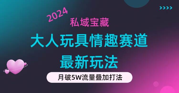 私域宝藏：大人玩具情趣赛道合规新玩法，零投入，私域超高流量成单率高-创途网