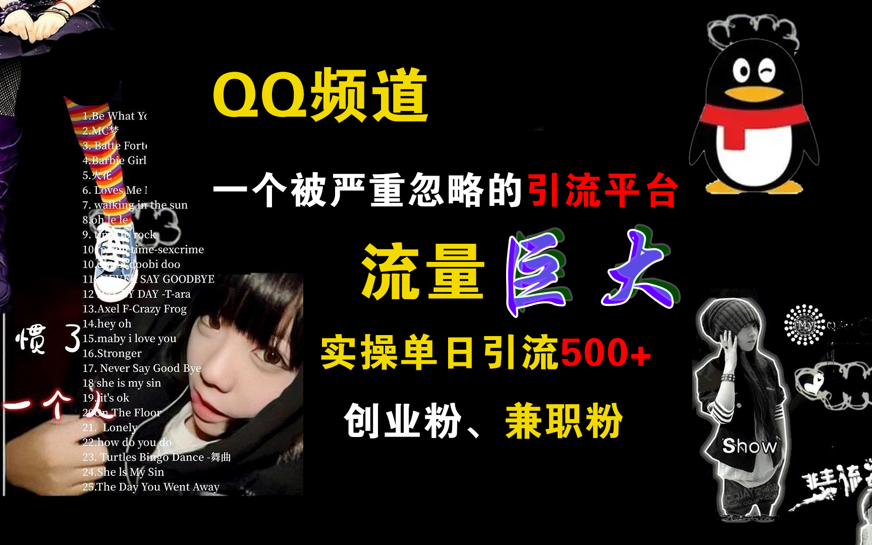 QQ频道，一个被严重忽略的引流平台，流量巨大，实操单日引流500+创业粉、兼职粉-创途网