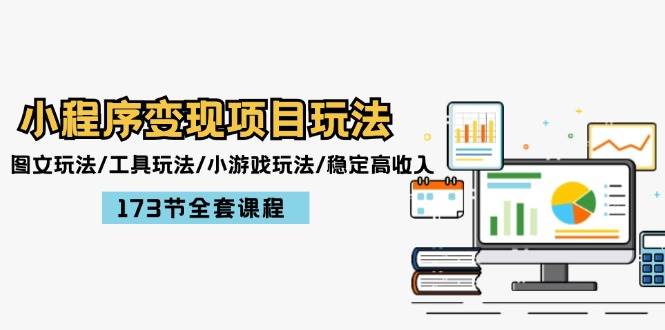 小程序变现项目玩法：图文玩法/工具玩法/小游戏玩法/稳定高收入/173节课程-创途网