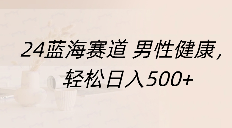 蓝海赛道 男性健康，轻松日入500+-创途网