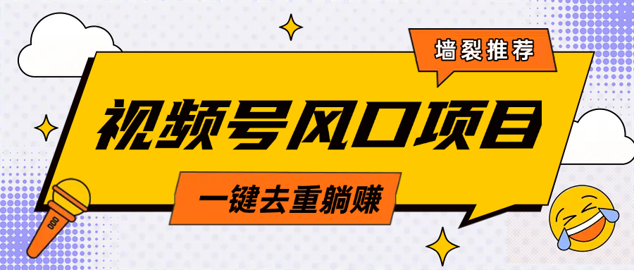 视频号风口蓝海项目，中老年人的流量密码，简单无脑，一键去重，轻松月入过万-创途网