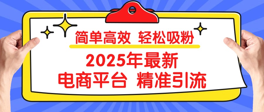 2025年最新电商平台精准引流 简单高效 轻松吸粉-创途网