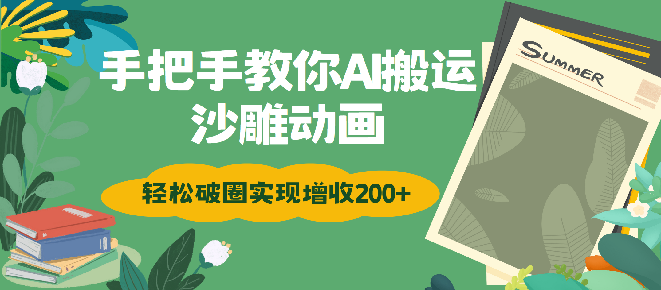 手把手教你用AI搬运沙雕动画轻松破圈实现增收200+-创途网
