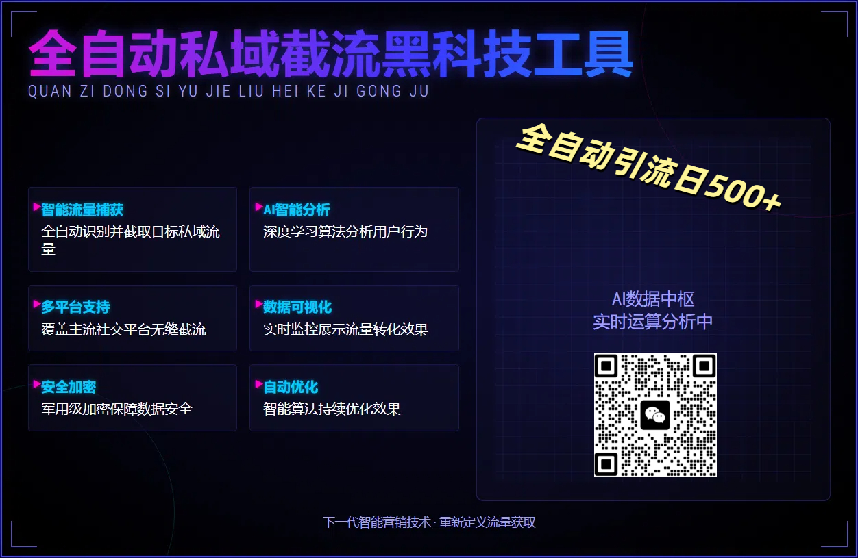 全自动私域截流黑科技工具——全自动引流日500+-创途网