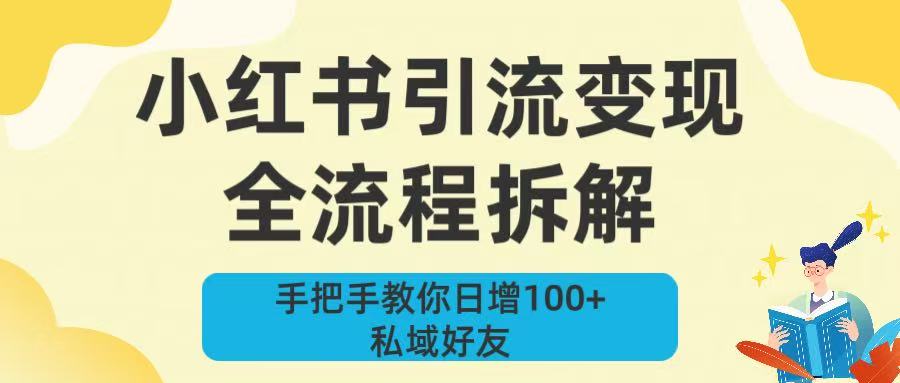 新手必看！小红书引流变现全流程拆解，手把手教你日增100+私域好友-创途网