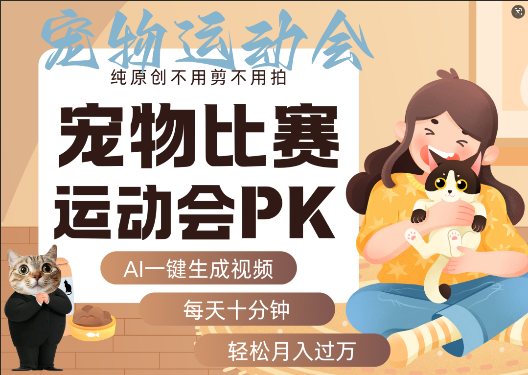 AI萌宠运动员跳水 射击  篮球  足球比赛   每天十分钟 附详细提示词文案库  代替做素材 卖提示词 卖虚拟资料  卖宠物产品 做宠物私人定制产品  带徒弟 带陪跑 卖课  创作者分成 月入5W+-创途网