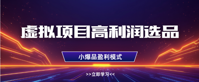 淘宝虚拟店铺高利润玩法，高客单选品技巧，单店月入1W+-创途网